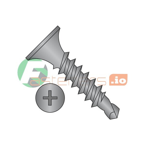 Newport Fasteners Drywall Screw, #6 x 2 in, Steel, Flat Head Phillips Drive, 4000 PK 443575 - main